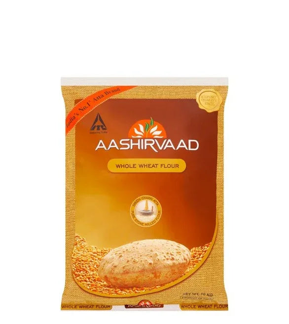 AASHIRVAD W/W FLOUR 10KG - Kashmir Watan Foodstores