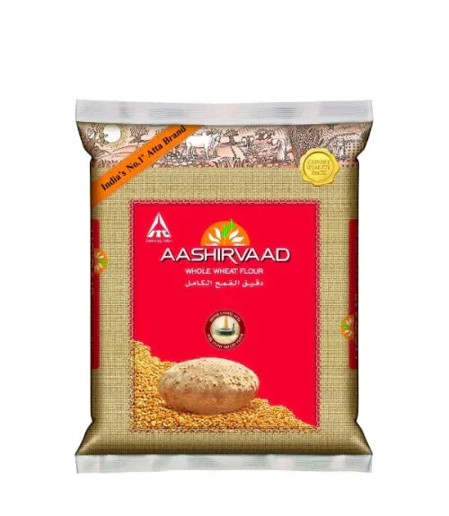 AASHIRVAD WHOLE WHEAT FLOUR 2KG - Kashmir Watan Foodstores