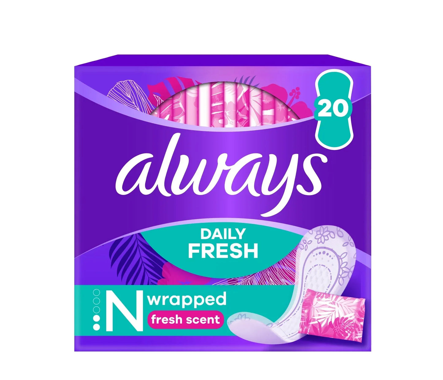 ALWAYS DAILIES FOLD & WRAP SCENTED 20'S - Kashmir Watan Foodstores