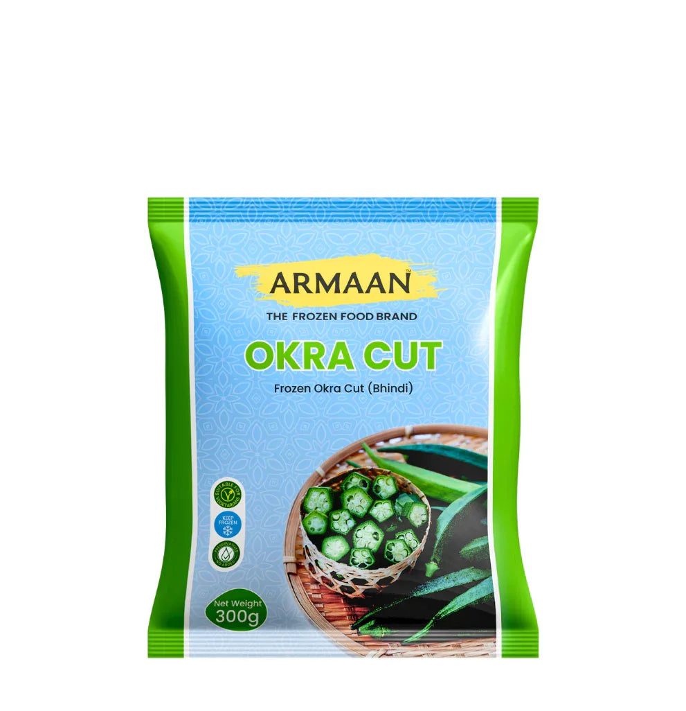ARMAAN OKRA CUT 300G - Kashmir Watan Foodstores