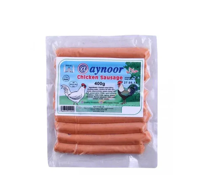 AYNOOR CHICKEN SAUSAGE 400G - Kashmir Watan Foodstores