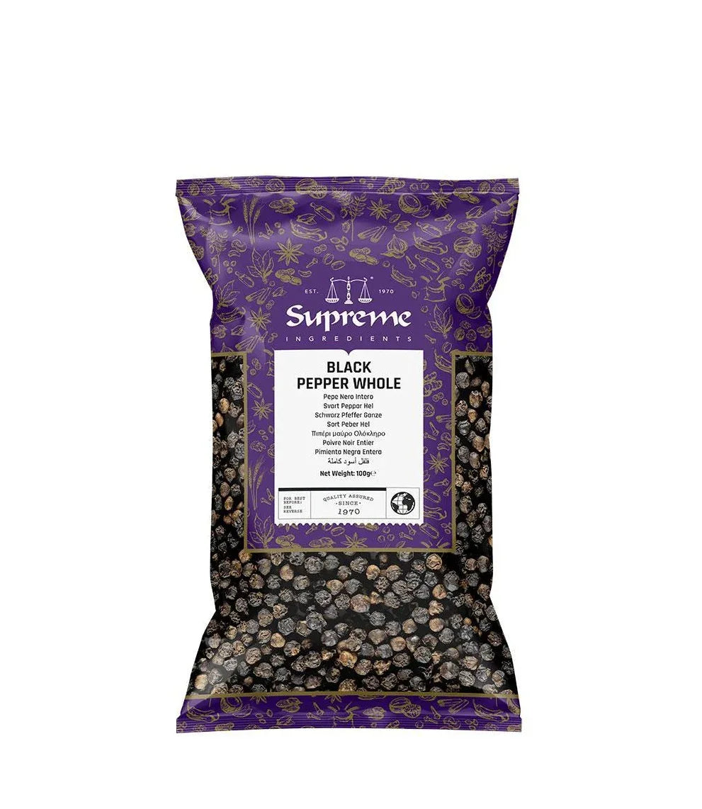 SQ BLACK PEPPER WHOLE 100G - Kashmir Watan Foodstores