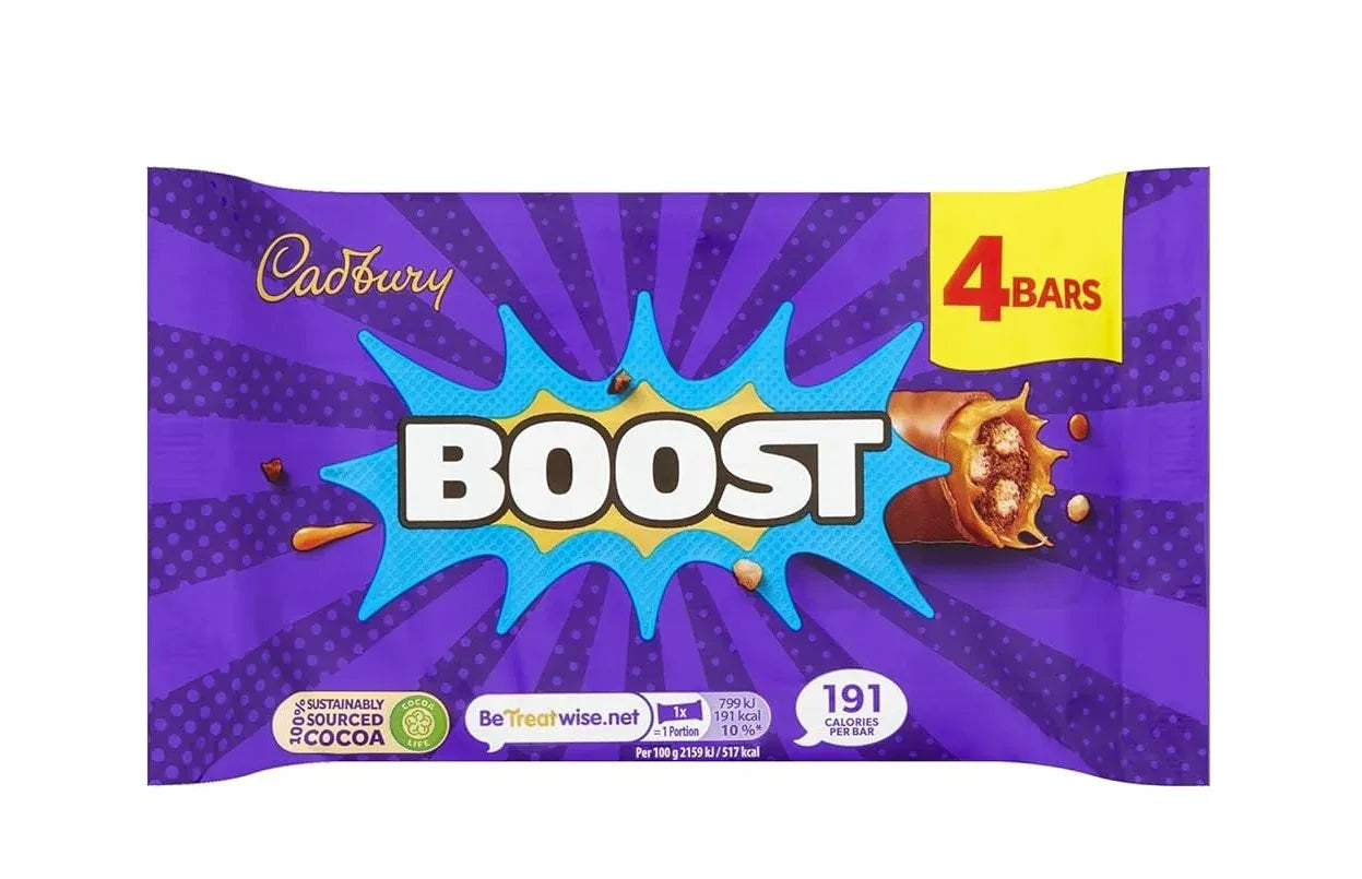 BOOST CHOCOLATE MULTIPACK 4X31.5G - Kashmir Watan Foodstores