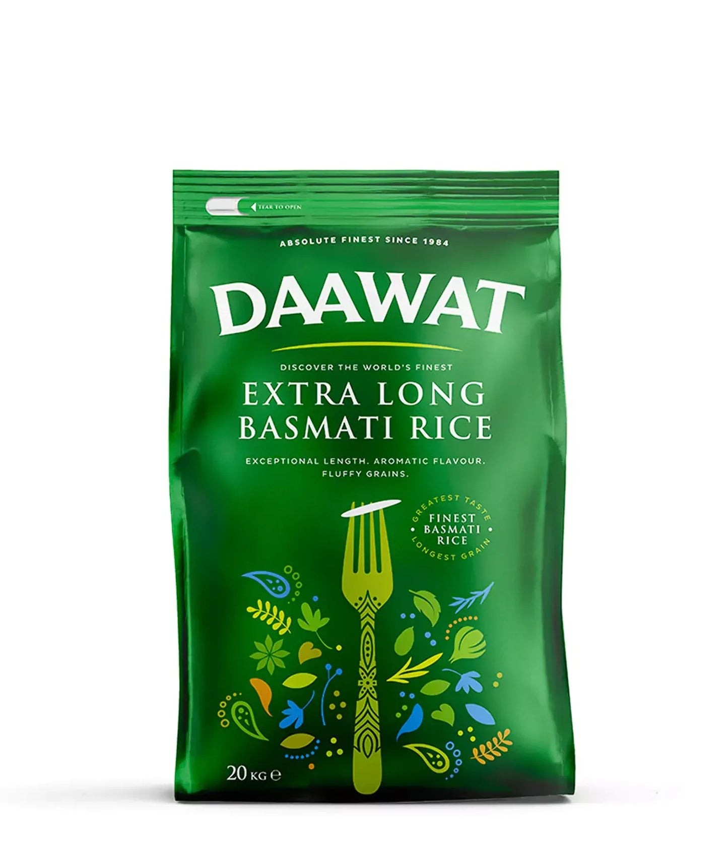 DAAWAT EXTRA LONG RICE 20KG - Kashmir Watan Foodstores