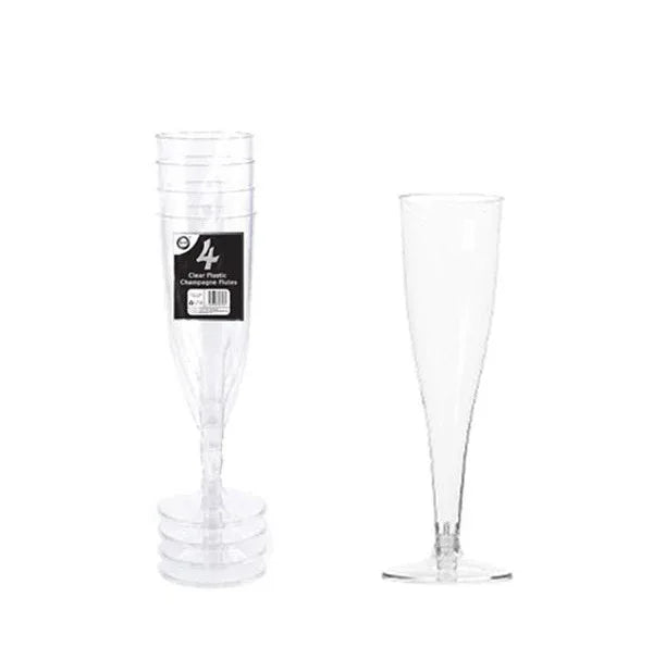 CHAMPAGNE FLUTE CLEAR 4PCS - Kashmir Watan Foodstores