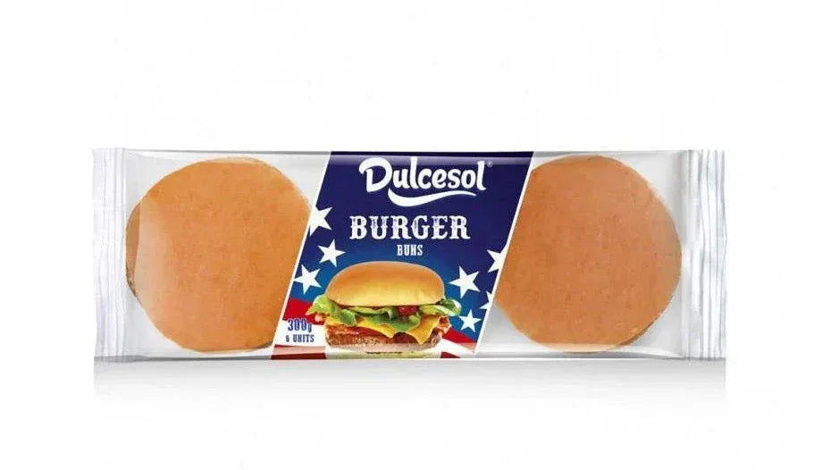 DULCESOL BURGER BUNS 300G 6PK - Kashmir Watan Foodstores