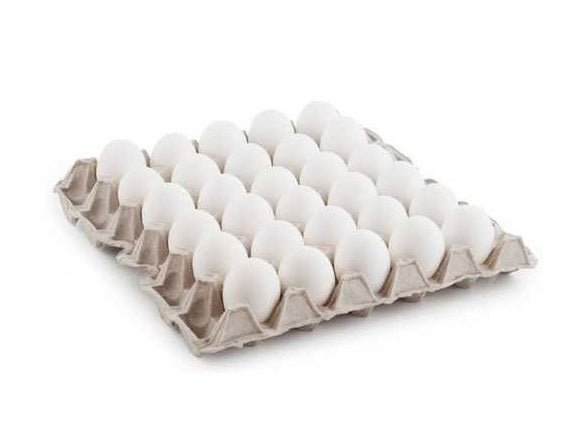 EGGS M / WHITE TRAY 30PK