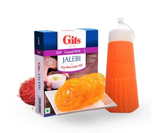 GITS JALEBI MIX + JILEBI MAKER BOTTLE 120G - Kashmir Watan Foodstores