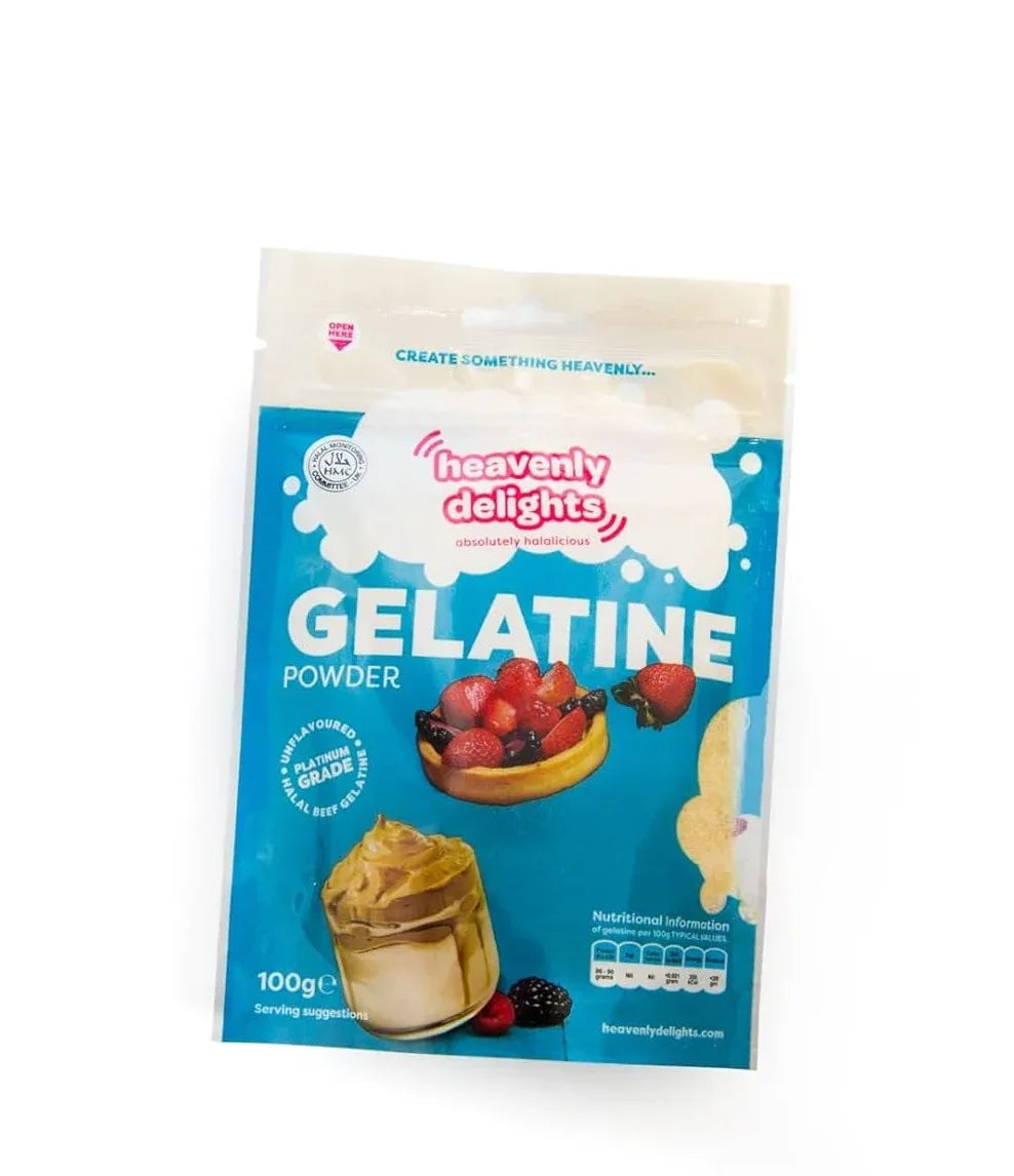 HEAVENLY DELIGHTS GELATINE POWDER 100G - Kashmir Watan Foodstores