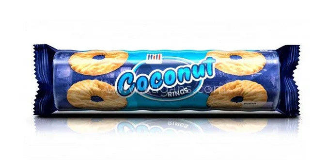 HILL BISCUITS COCONUT RINGS 150g - Kashmir Watan Foodstores