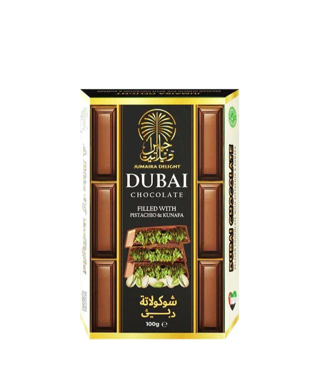 JUMAIRA DELIGHT DUBAI CHOCOLATE 100G - Kashmir Watan Foodstores