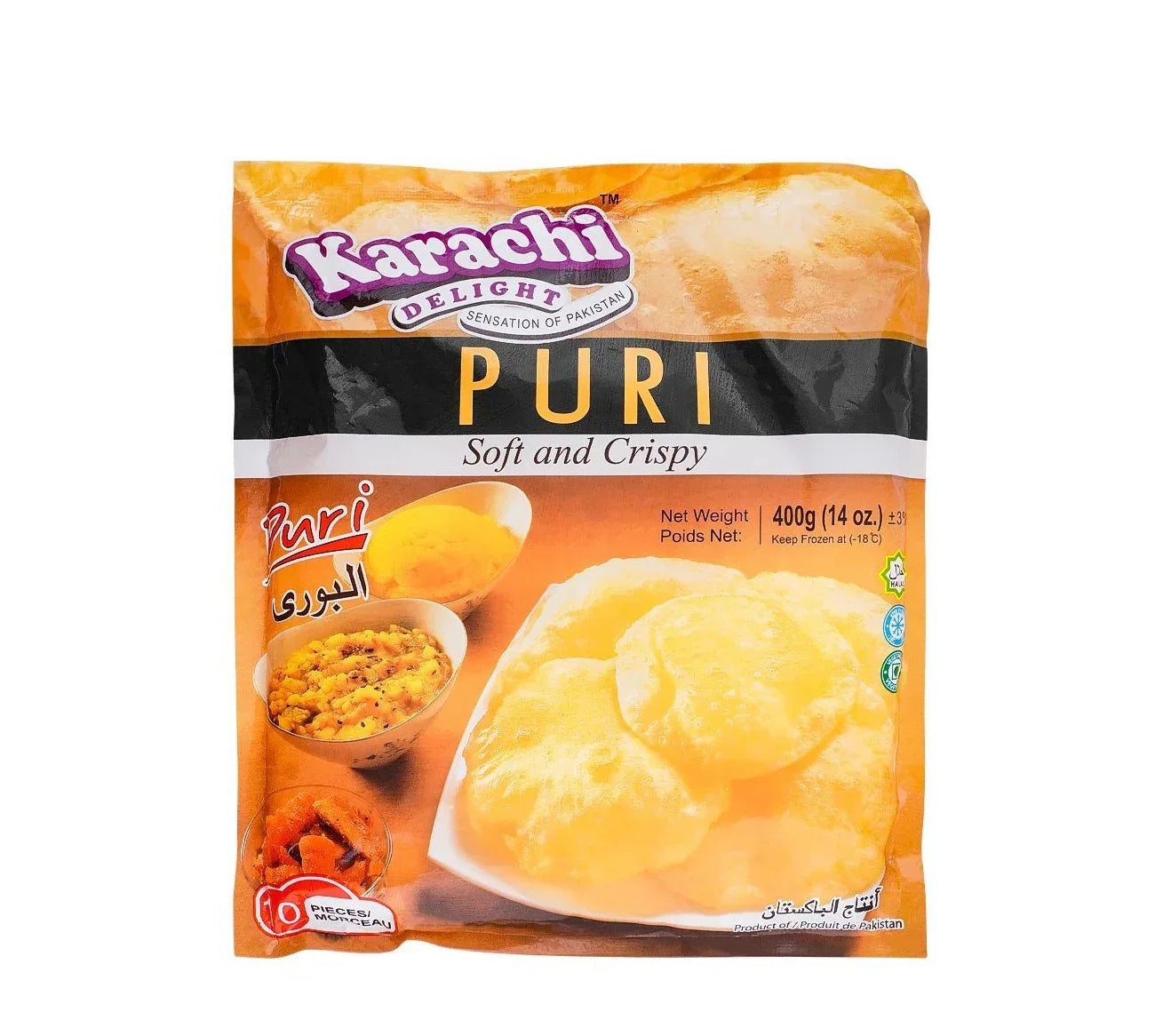 KARACHI DELIGHT PURI 400G, 10Pcs - Kashmir Watan Foodstores
