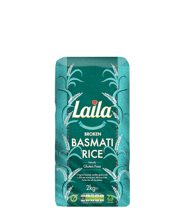 LAILA BROKEN BASMATI RICE 2KG - Kashmir Watan Foodstores