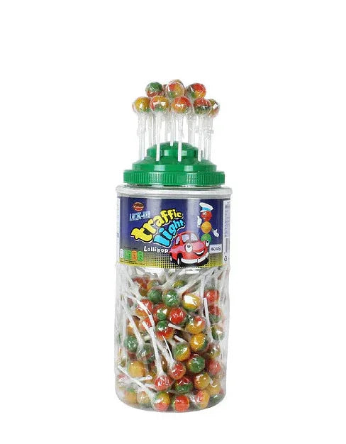 LICK-IT TRAFIC LIGHTS 150 LOLLIPOPS - Kashmir Watan Foodstores