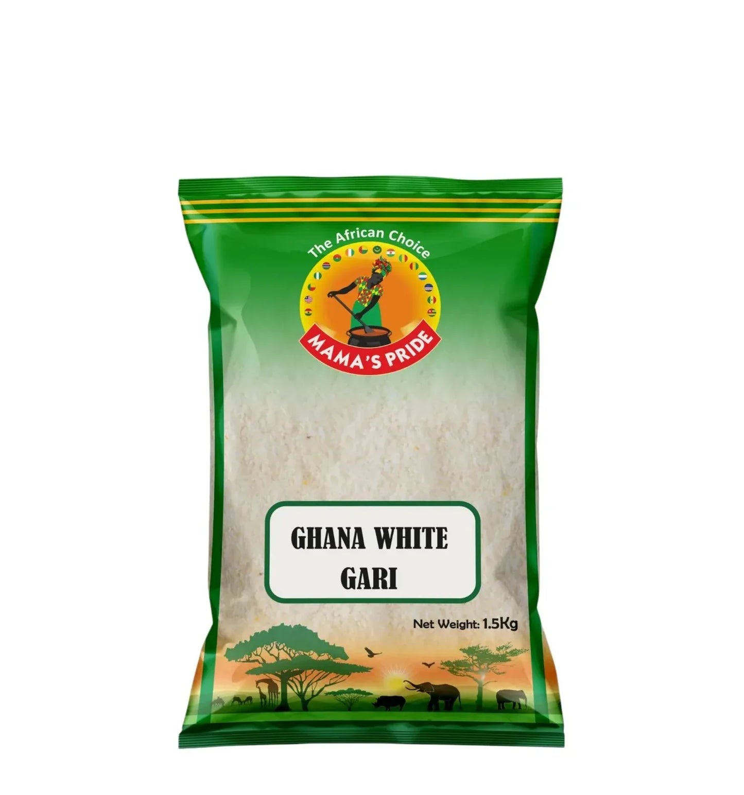 MAMA PRIDE WHITE GARI POWDER 1.5KG - Kashmir Watan Foodstores
