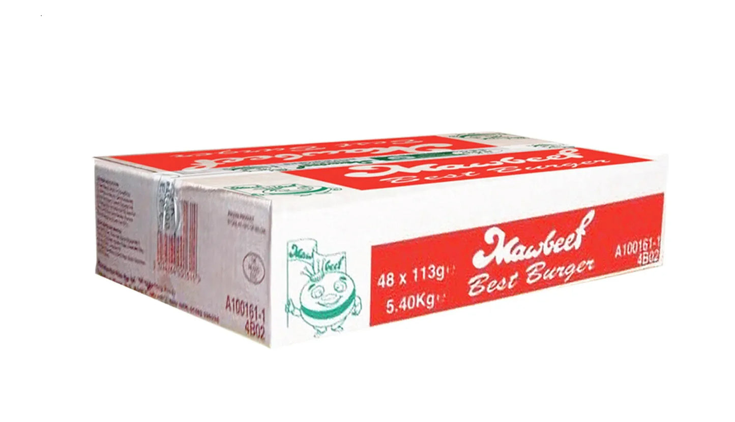 MAWBEEF HALAL BURGER BOX BURG 48X113 - Kashmir Watan Foodstores