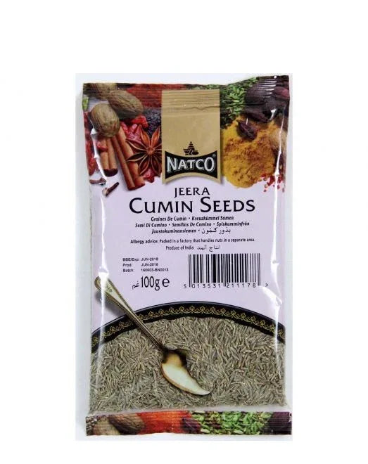 NATCO JEERA CUMIN SEEDS 100G - Kashmir Watan Foodstores