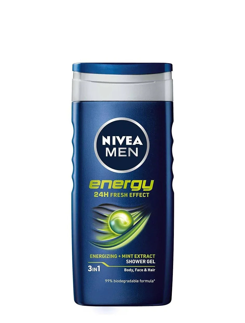 NIVEA MEN ENERGY SHOWER GEL 250ML - Kashmir Watan Foodstores