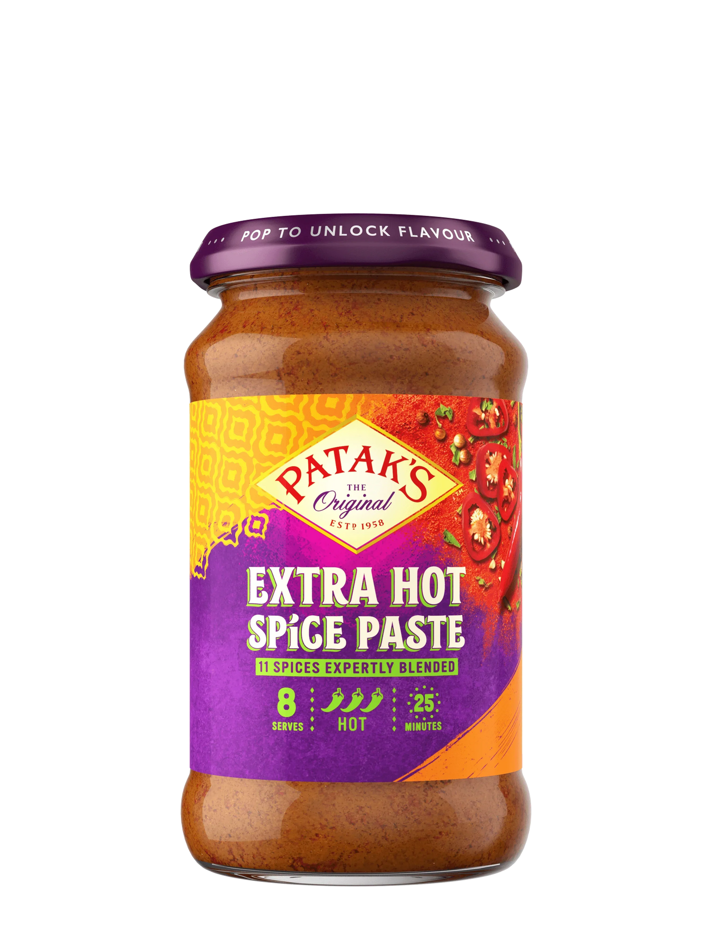 PATAKS EXTRA HOT CURRY PASTE 283G - Kashmir Watan Foodstores