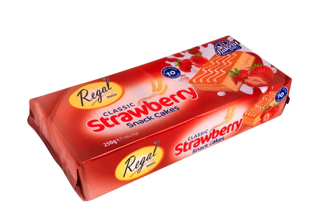 REGAL CLASSIC STRAWBERRY SNACK CAKES 250g - Kashmir Watan Foodstores