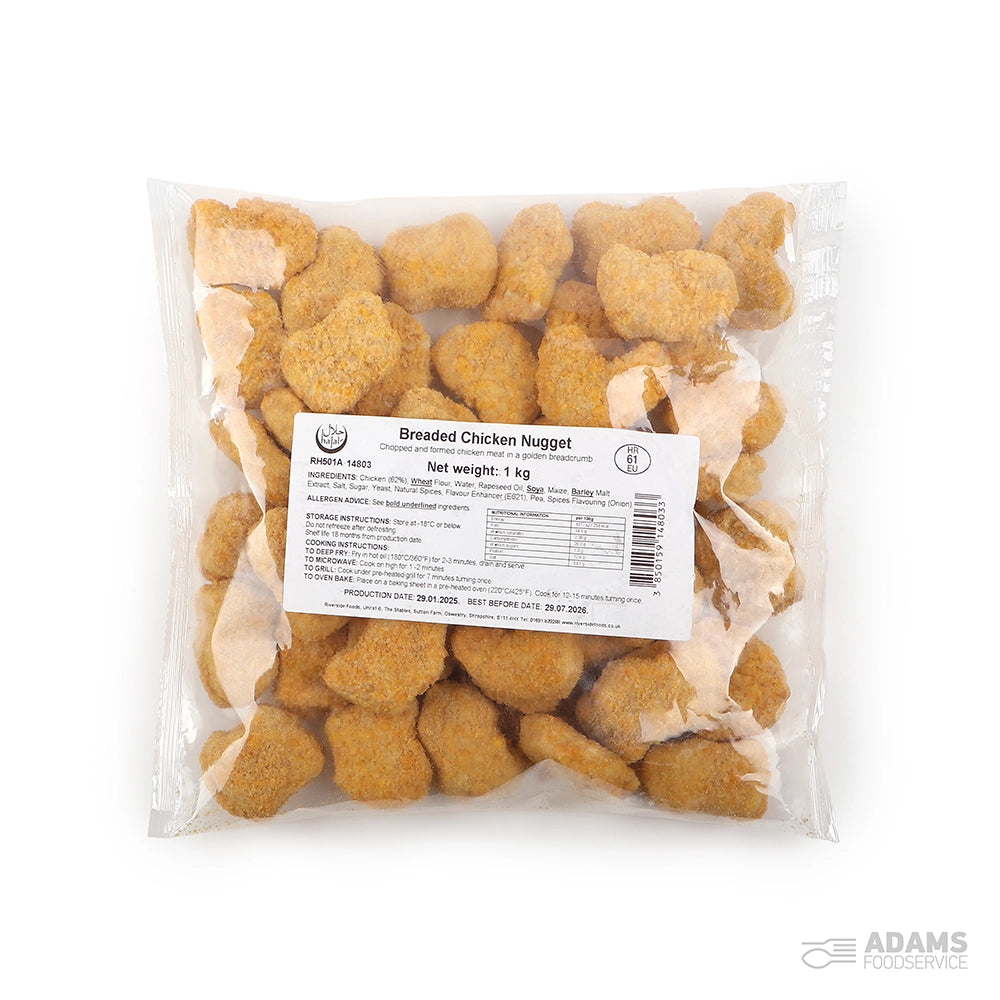 RIVERSIDE BREADED CHICKEN NUGGETS 1KG