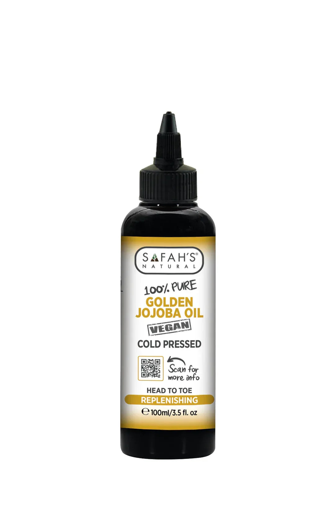 SAFAH'S GOLDEN JOJOBA OIL 100% NATURAL 100ml - Kashmir Watan Foodstores