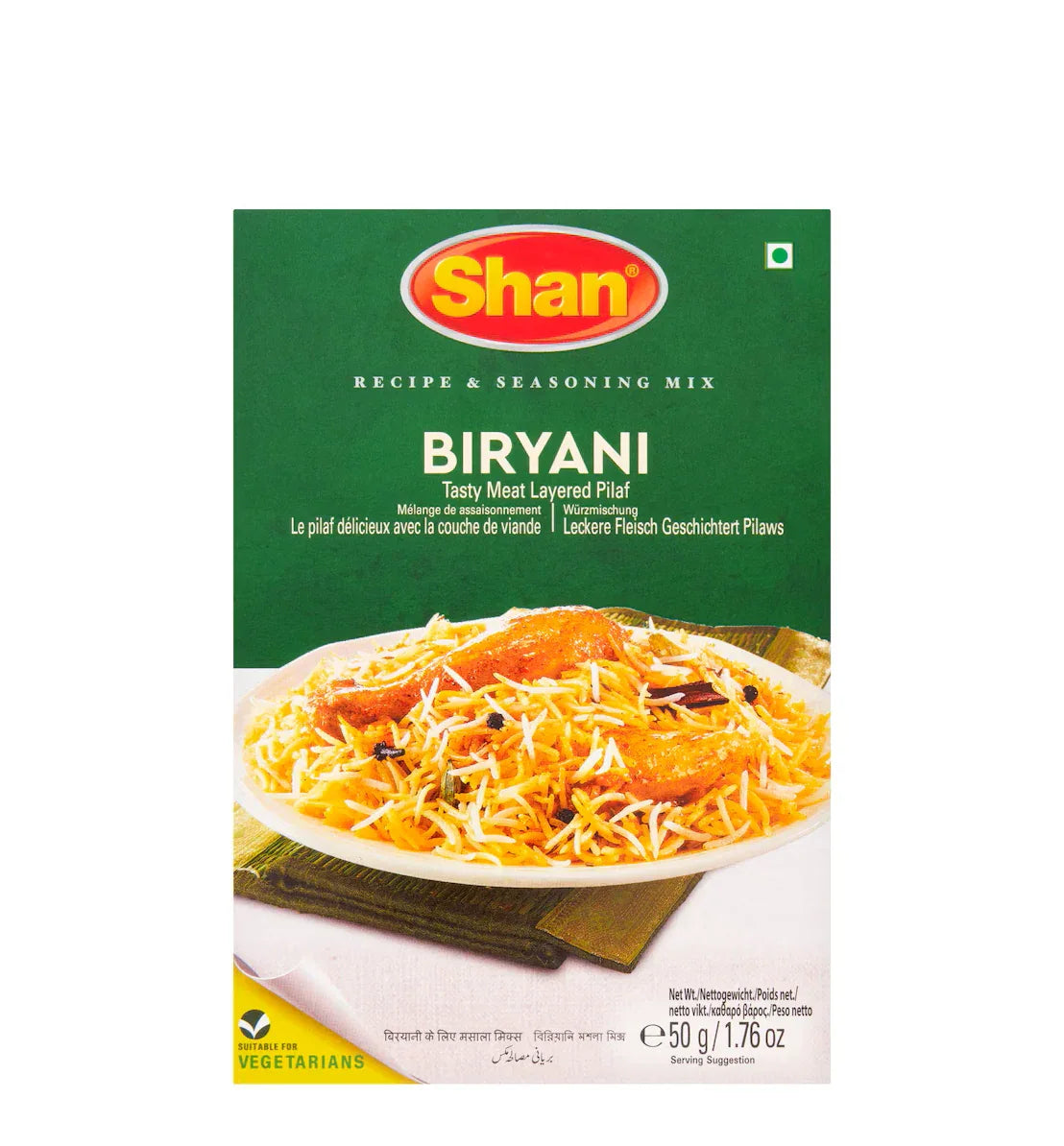 SHAN BIRYANI RICE MASALA 50G - Kashmir Watan Foodstores