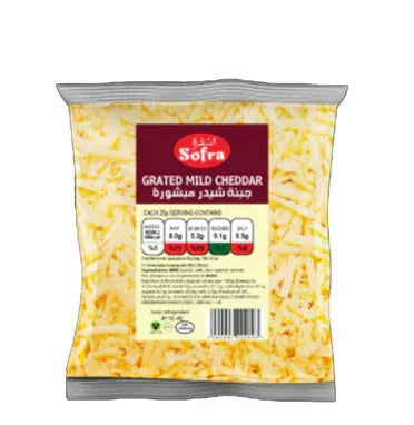 SOFRA GRATED MILD CHEDDAR CHEESE 170g PM£1.75 - Kashmir Watan Foodstores