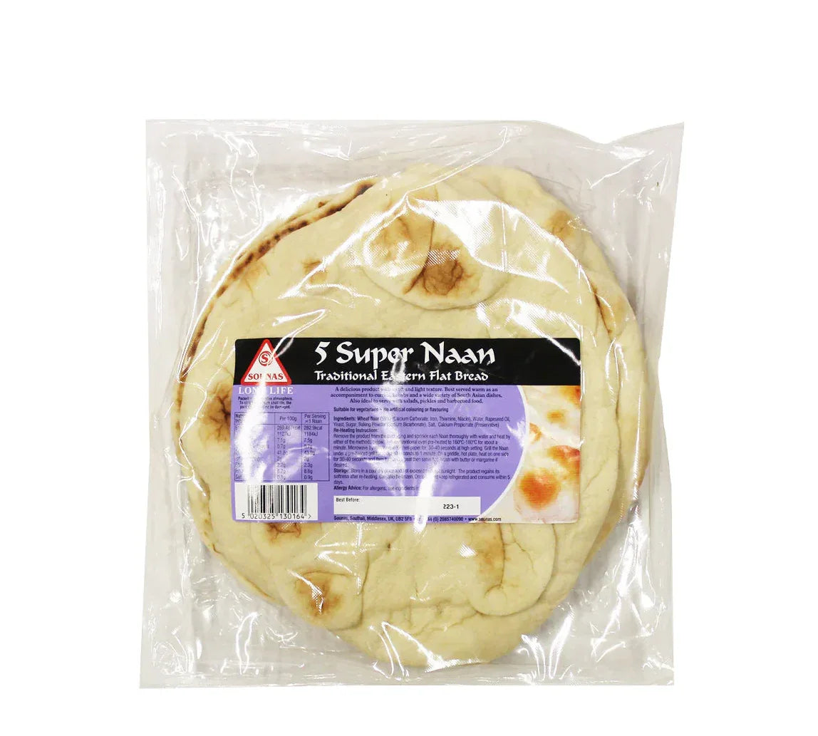 SOUNAS 4PCS SUPER NAAN - Kashmir Watan Foodstores