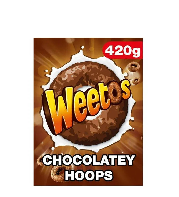 WEETOS CHOCOLLATEY HOOPS 420g PM£3.99 - Kashmir Watan Foodstores