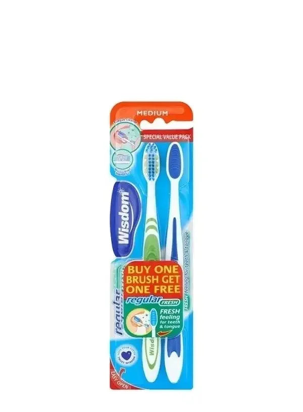 WISDOM MEDIUM TOOTHBRUSH 2PK - Kashmir Watan Foodstores