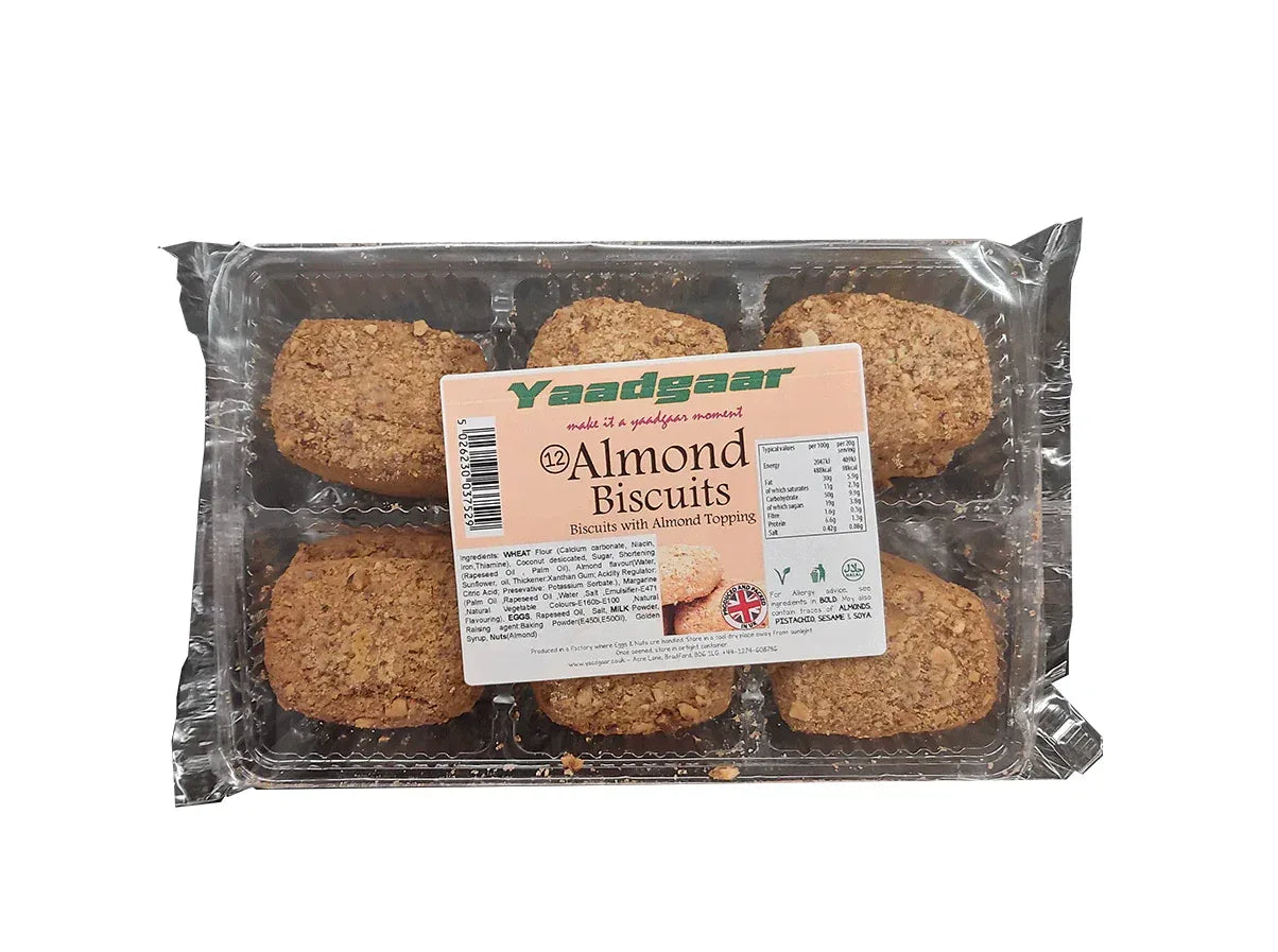 YAADGAAR ALMOND BISCUITS 12pcs - Kashmir Watan Foodstores