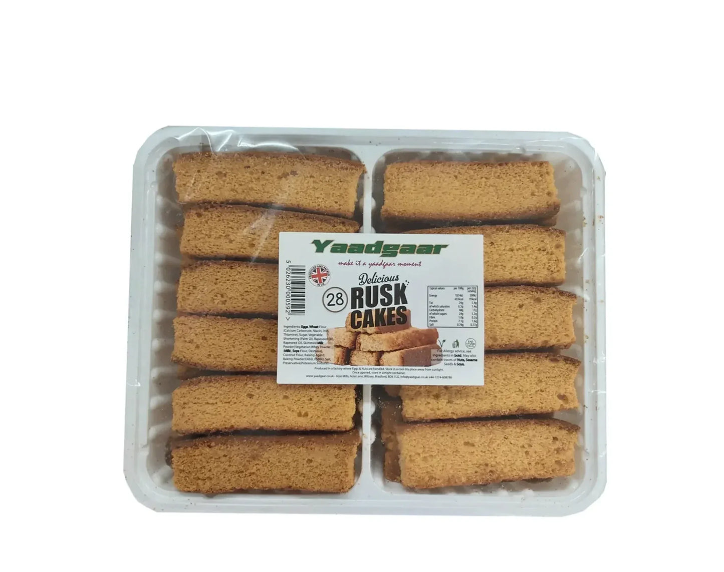 YAADGAAR RUSK CAKE 28'S - Kashmir Watan Foodstores