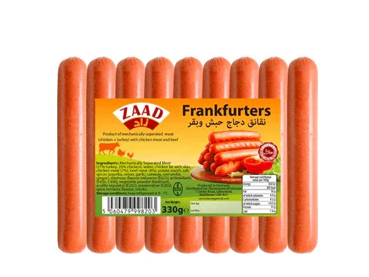 ZAAD CHICKEN FRANKFURTERS 400G - Kashmir Watan Foodstores