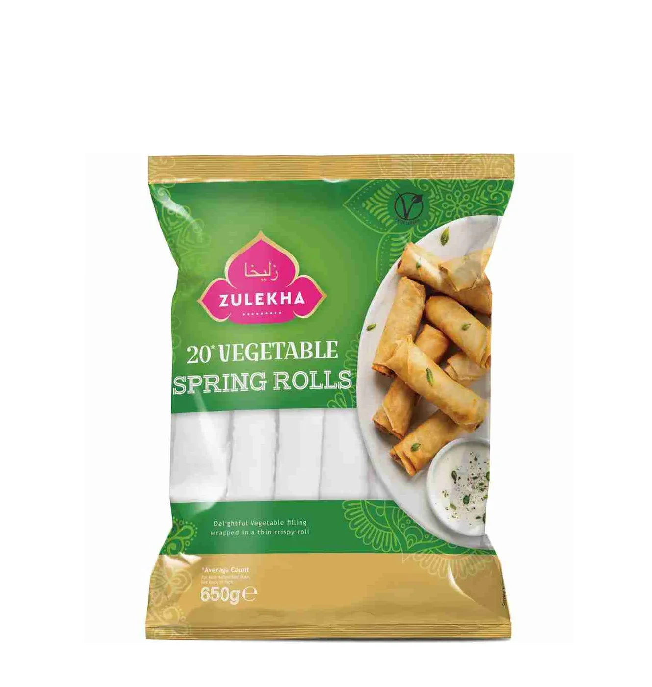 ZULEKHA VEG SPRING ROLLS 20's 650g - Kashmir Watan Foodstores