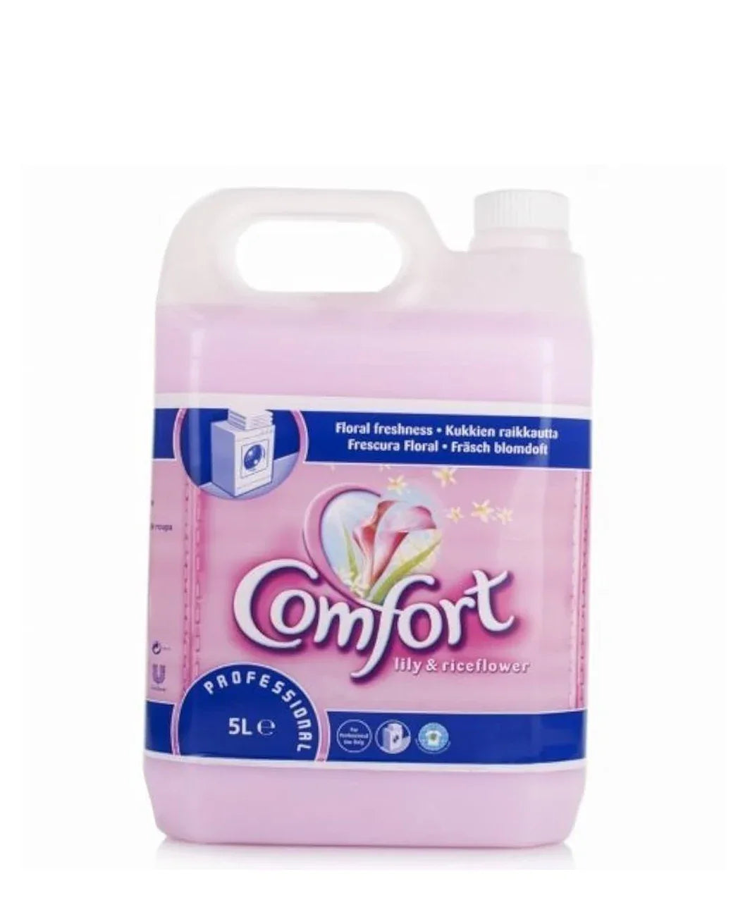 COMFORT FABRIC CONDITIONER LILY & RICE 5LTR - Kashmir Watan Foodstores