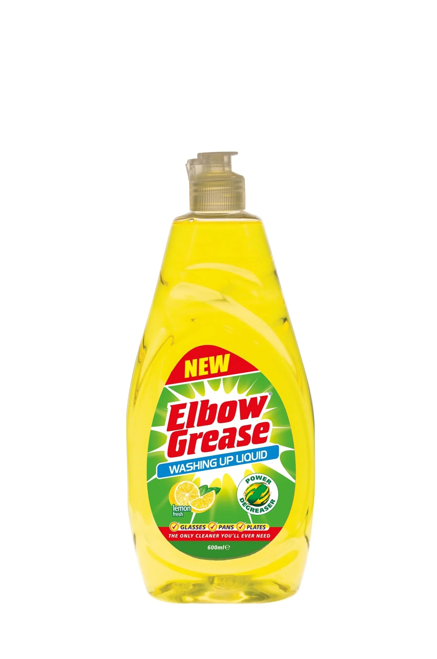 ELBOW GREASE WASHING UP LIQUID LEMON 600ml - Kashmir Watan Foodstores