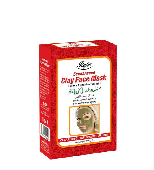 RAFIA CHARCOAL CLAY FACE MASK 100G - Kashmir Watan Foodstores