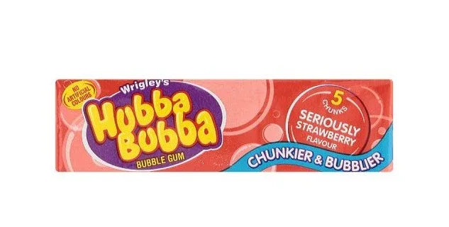 HUBBA BUBBA STRAWBERRY BIG 20X35G BOX - Kashmir Watan Foodstores