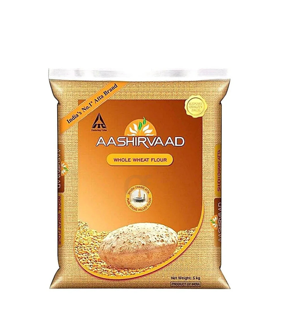 AASHIRVAD W/W FLOUR 5KG - Kashmir Watan Foodstores