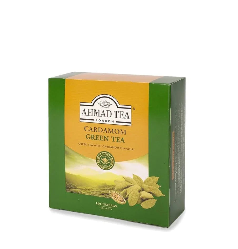 AHMED GREEN CARDMOM TEA 100 BAGS - Kashmir Watan Foodstores