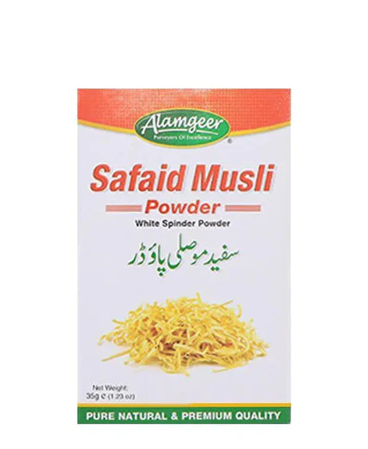 ALAMGEER SAFAID MUSLI 35G - Kashmir Watan Foodstores
