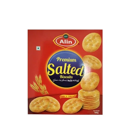 ALIN PREMIUM SALTED BISCUITS 180G - Kashmir Watan Foodstores