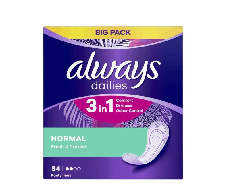 ALWAYS DAILIES LINER N/UNSCENT54S - Kashmir Watan Foodstores