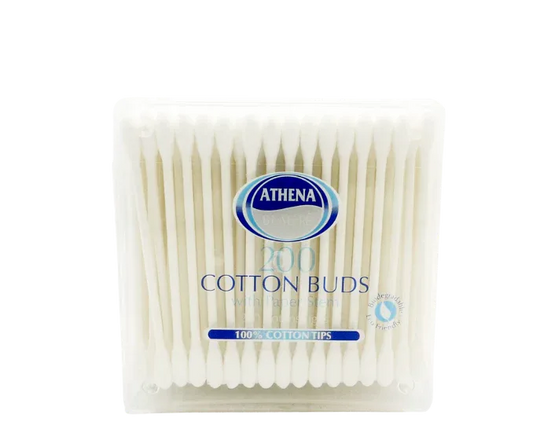 ATHENA COTTON BUDS PAPER STEM 200'S - Kashmir Watan Foodstores