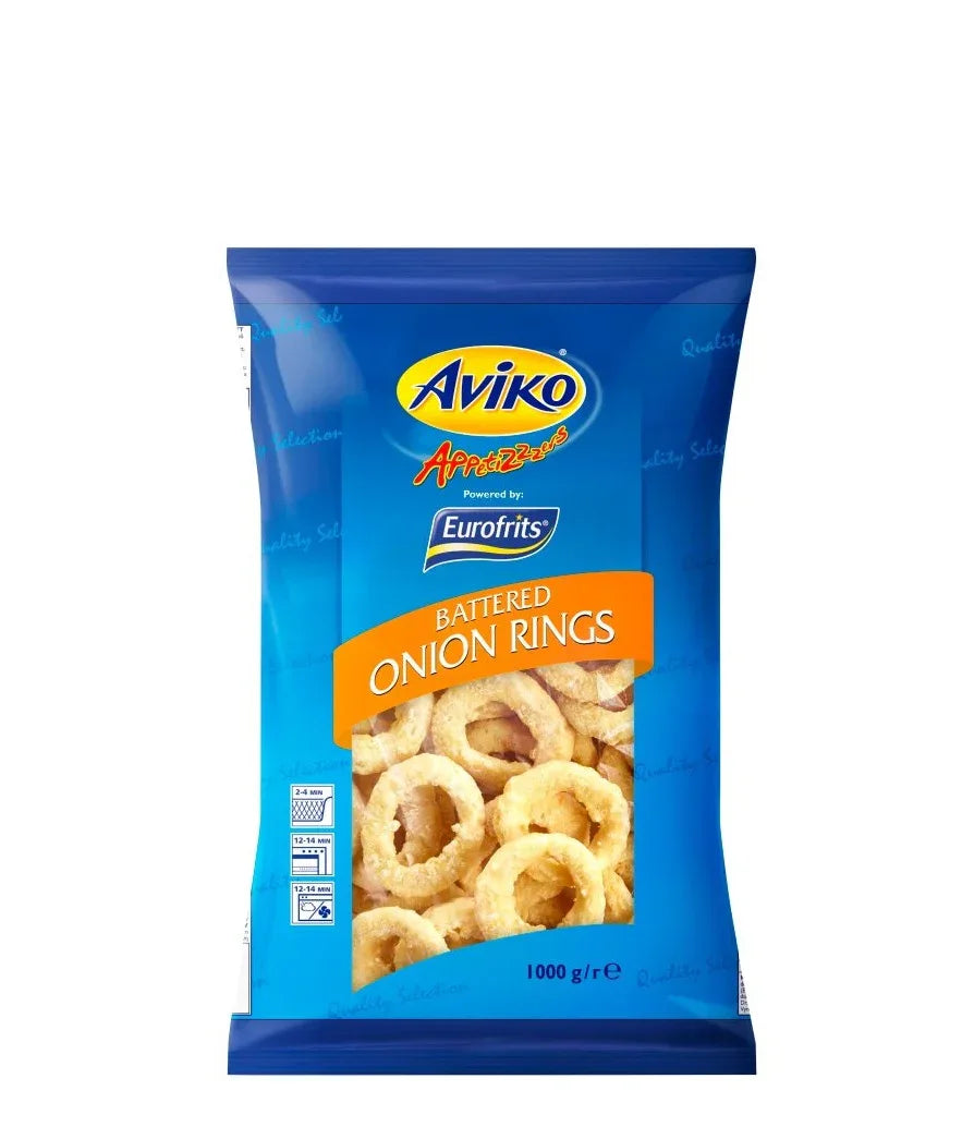 AVIKO BATTERED ONION RINGS 1KG - Kashmir Watan Foodstores