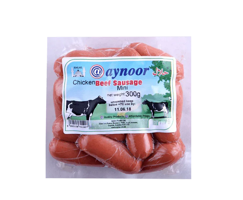 AYNOOR BEEF MINI SAUSAGES 300G - Kashmir Watan Foodstores