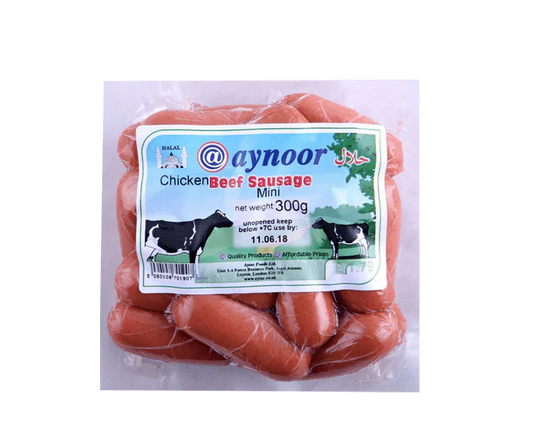 AYNOOR BEEF MINI SAUSAGES 300G - Kashmir Watan Foodstores
