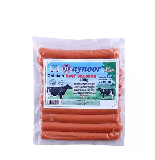 AYNOOR BEEF SAUSAGE 400G - Kashmir Watan Foodstores
