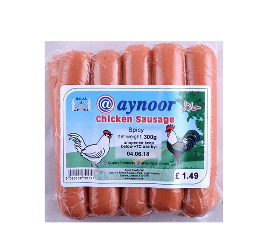 AYNOOR SPICY CHICKEN SAUS 300G - Kashmir Watan Foodstores